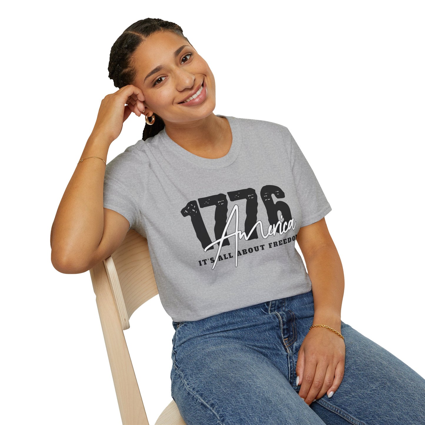 1776 America "It's All About Freedom" T-Shirt