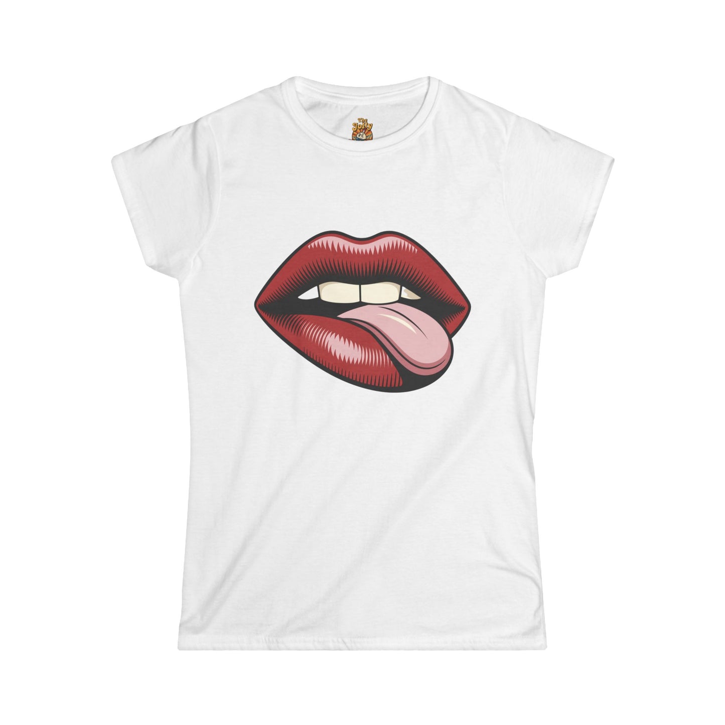 Lip Print Women's Tee - Fun Summer Style, Gift for Her, Party Outfit, Casual Wear, Trendy Apparel