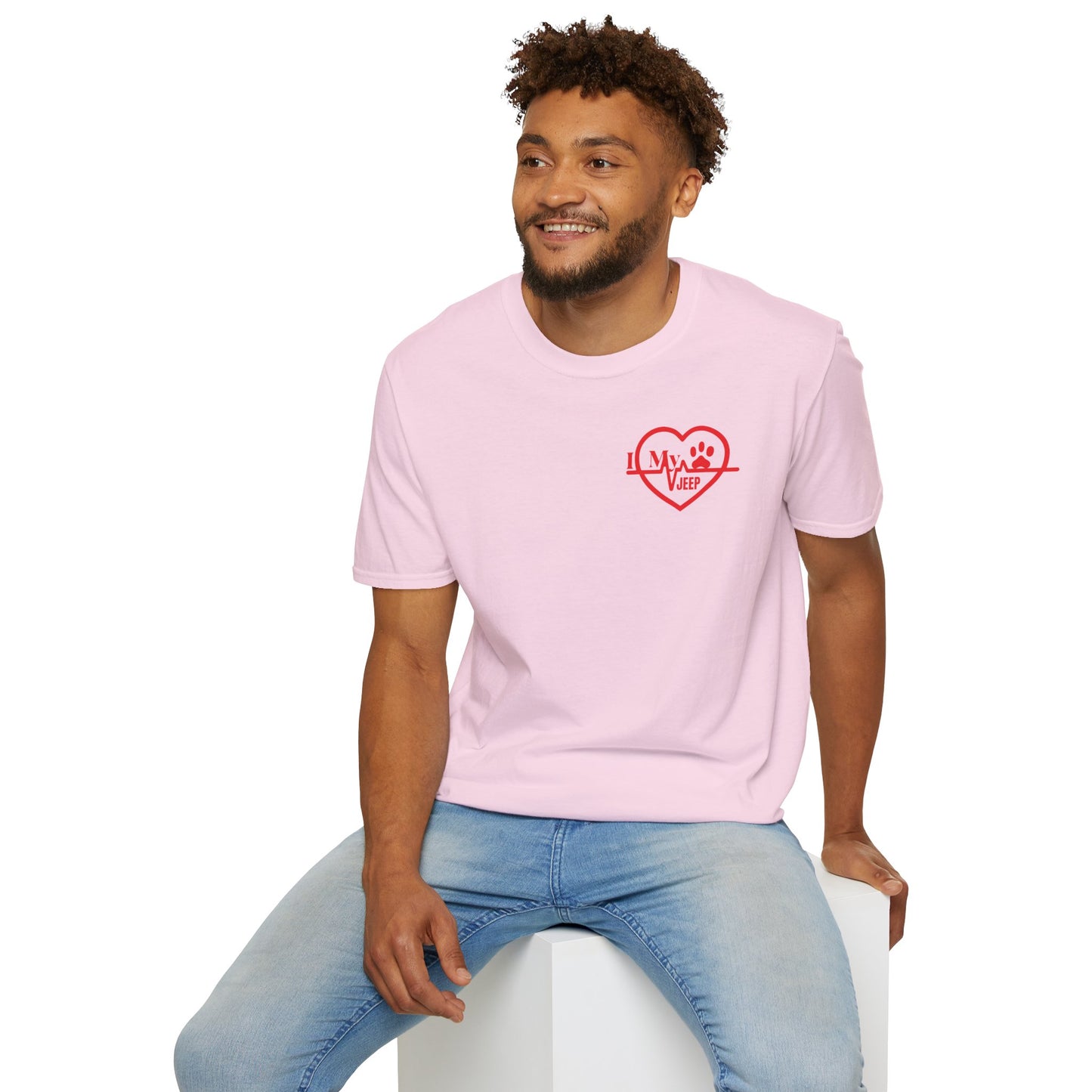 Jeep Heartbeat T-Shirt — Jeep Life Heart EKG Logo Tee
