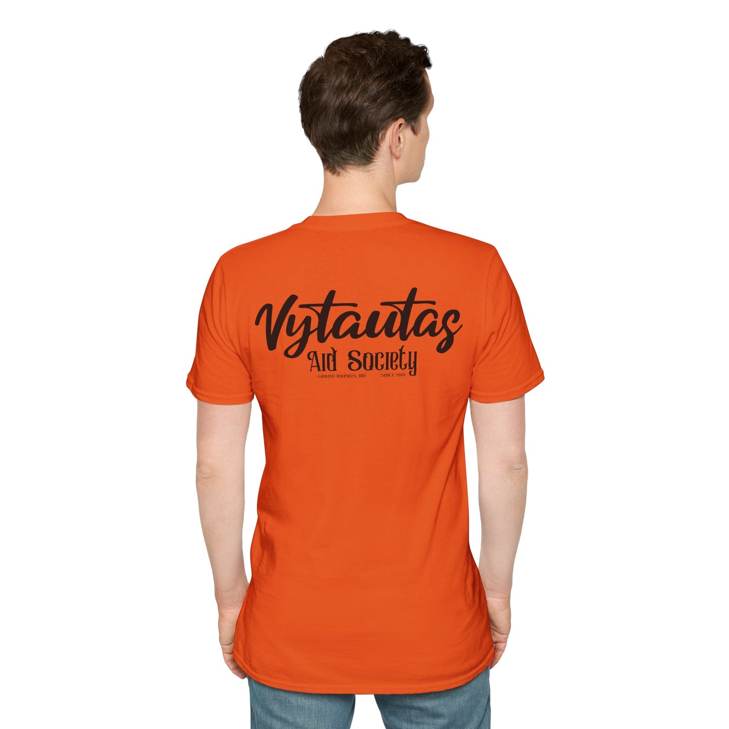 Vytautas Aid Society T-Shirt — Minimal Script Logo Tee