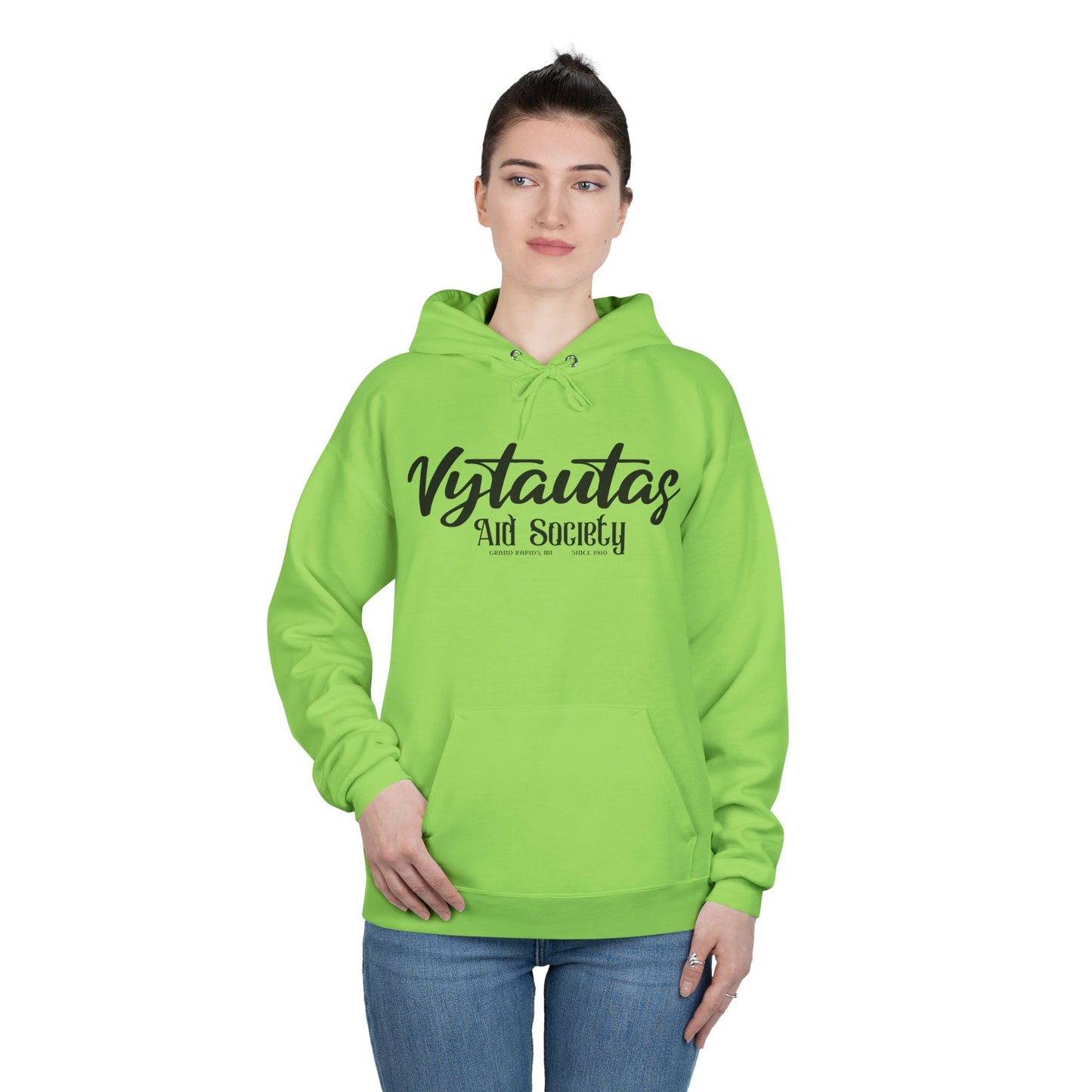 Vytautas Aid Society Hoodie — Simple Script Logo Pullover