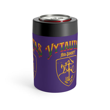 Vytautas Can Holder Purple — Vytautas Aid Society Shield 2 Cooler