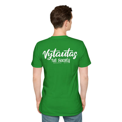Vytautas Aid Society T-Shirt — Minimal Script Logo Tee