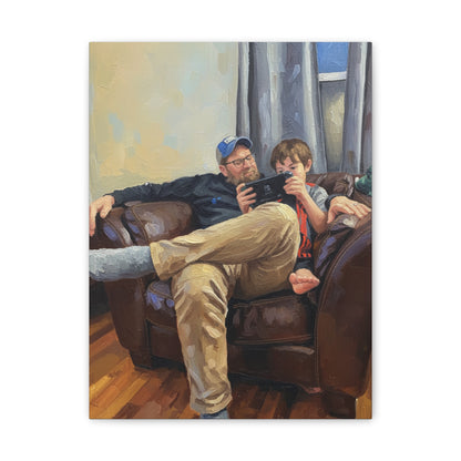 Custom Family Portrait Canvas Print — Stretched 0.75"