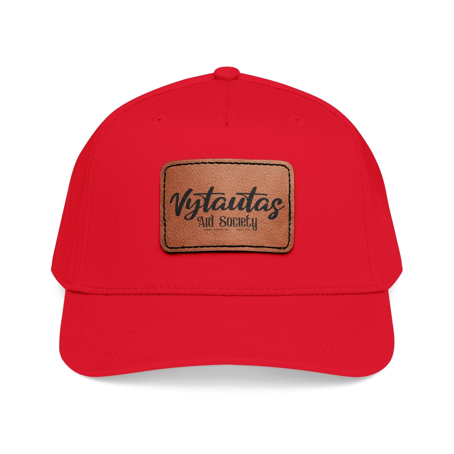 Leather Patch Baseball Cap — Vytautas Aid Society