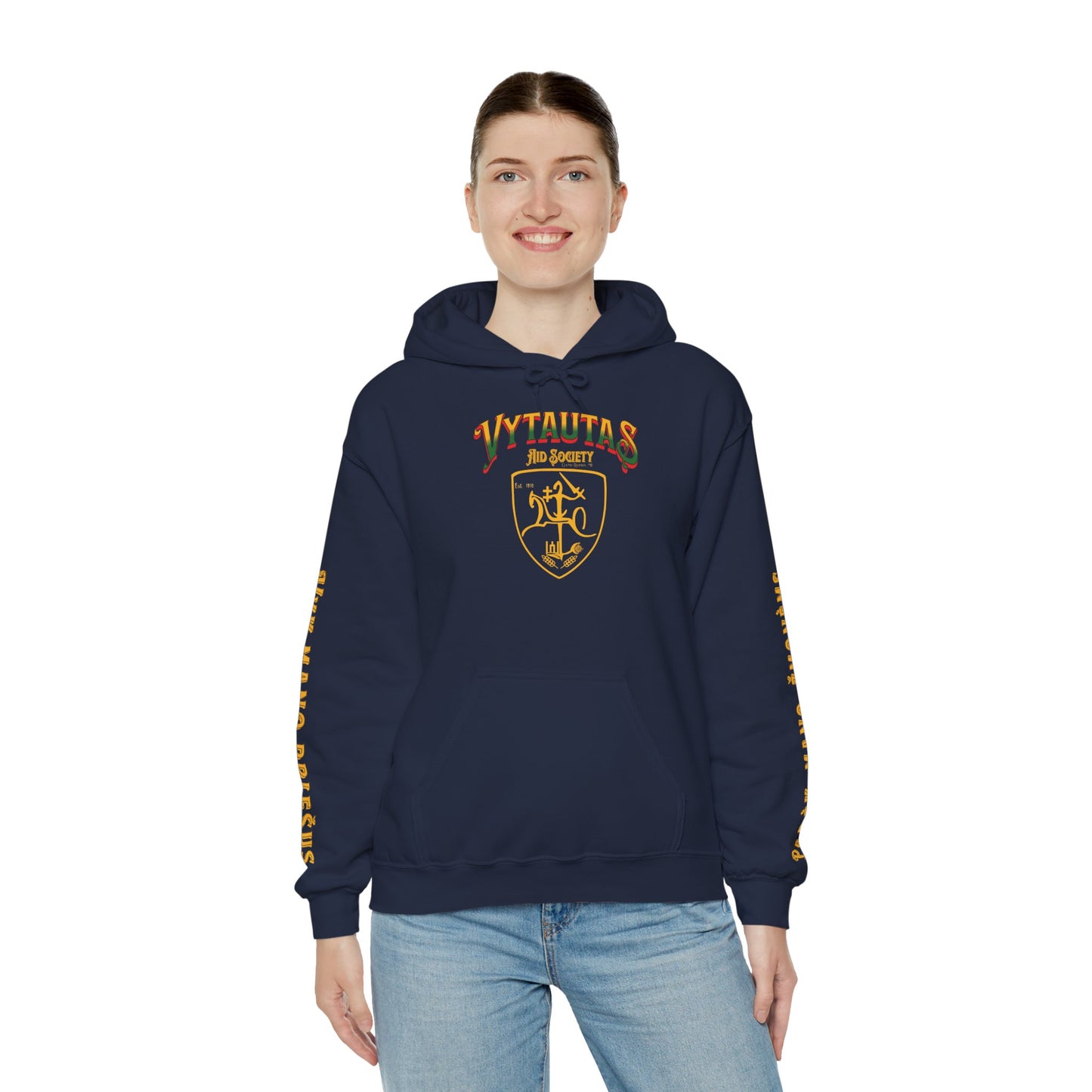 Vytautas Hoodie — Baltic Knight Crest 2 Hooded Sweatshirt