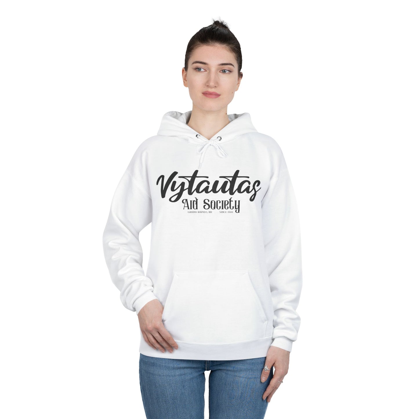 Vytautas Aid Society Hoodie — Simple Script Logo Pullover