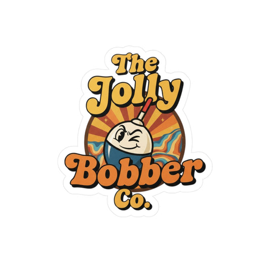 Colorful Kiss-Cut Vinyl Decals for Custom Decor, Stickers for Water Bottles, Laptops, Gift Ideas, Retro Vibe - The Jolly Bobber 