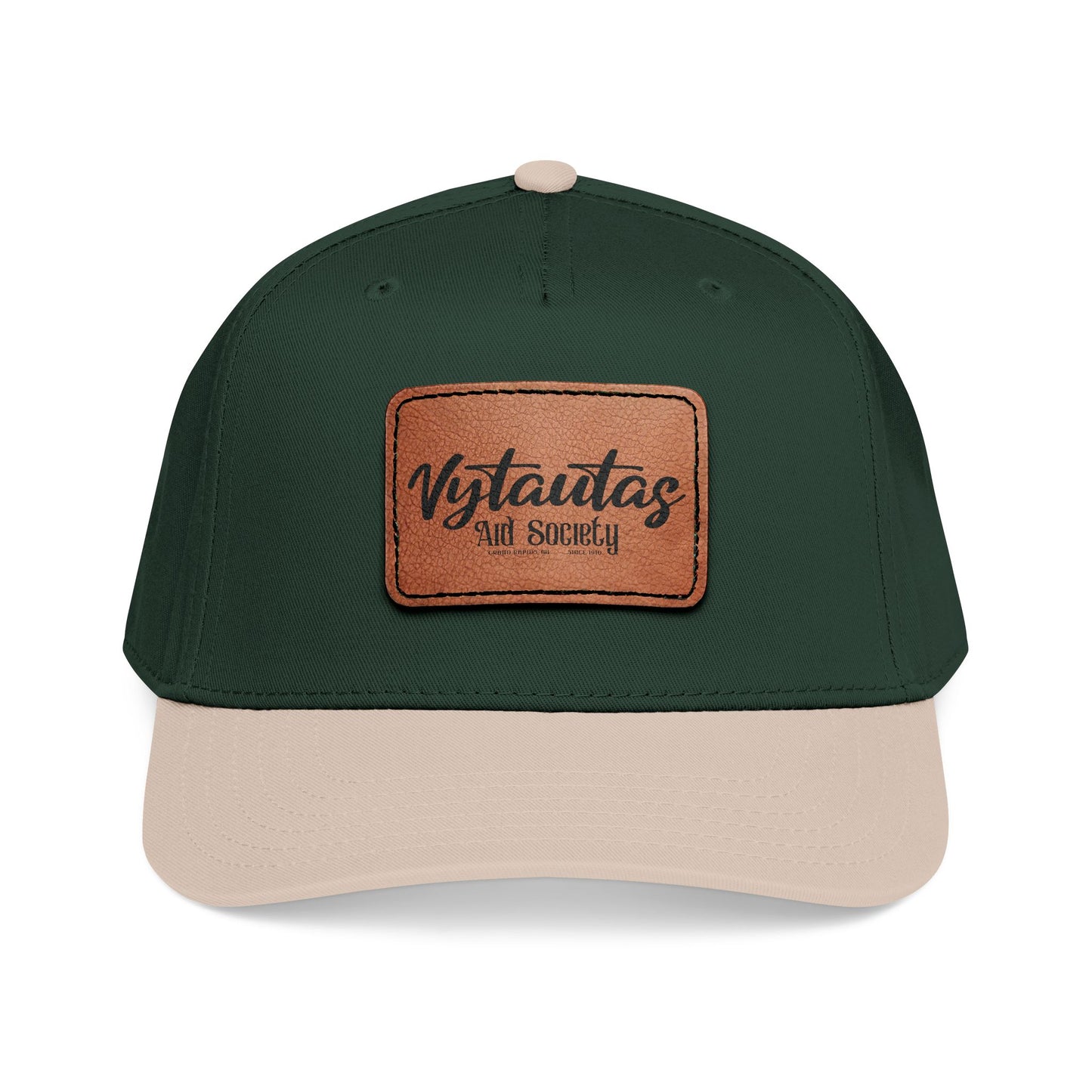 Leather Patch Baseball Cap — Vytautas Aid Society