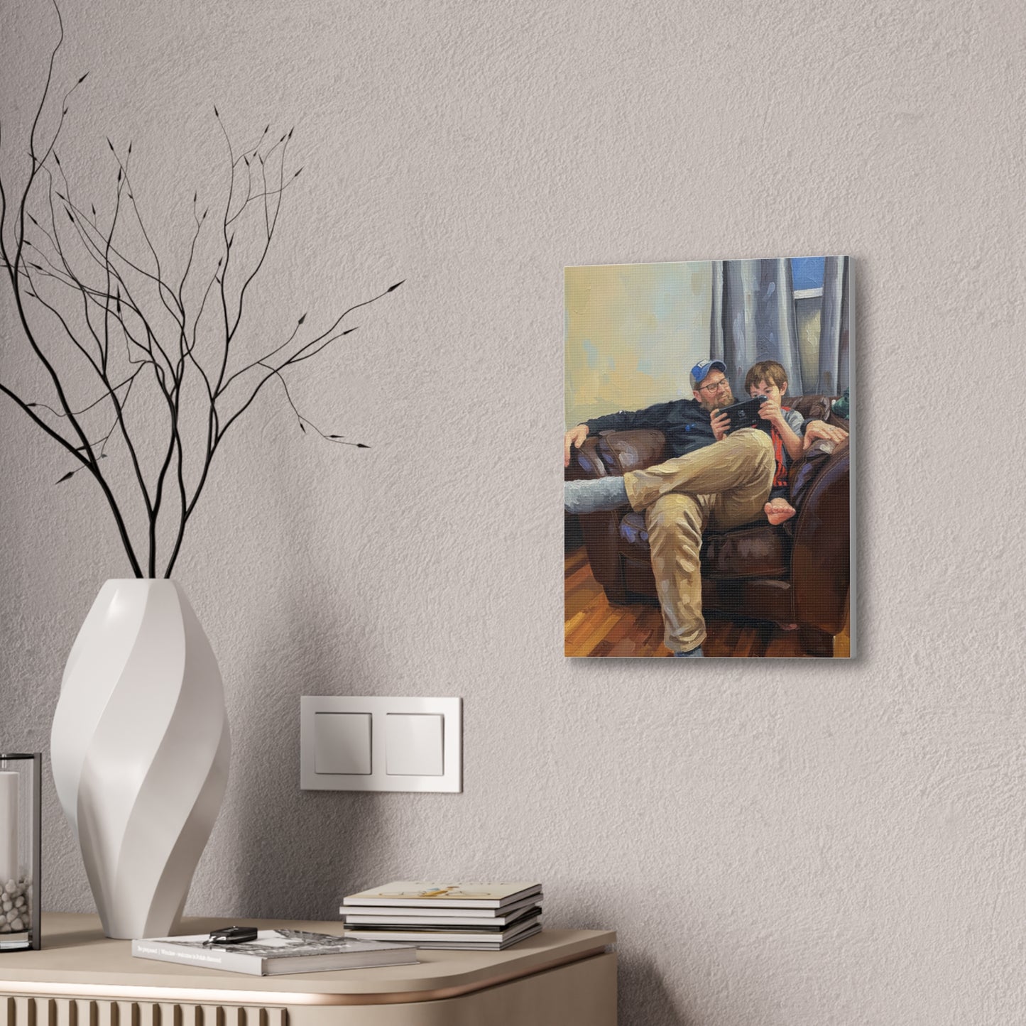 Custom Family Portrait Canvas Print — Stretched 0.75"
