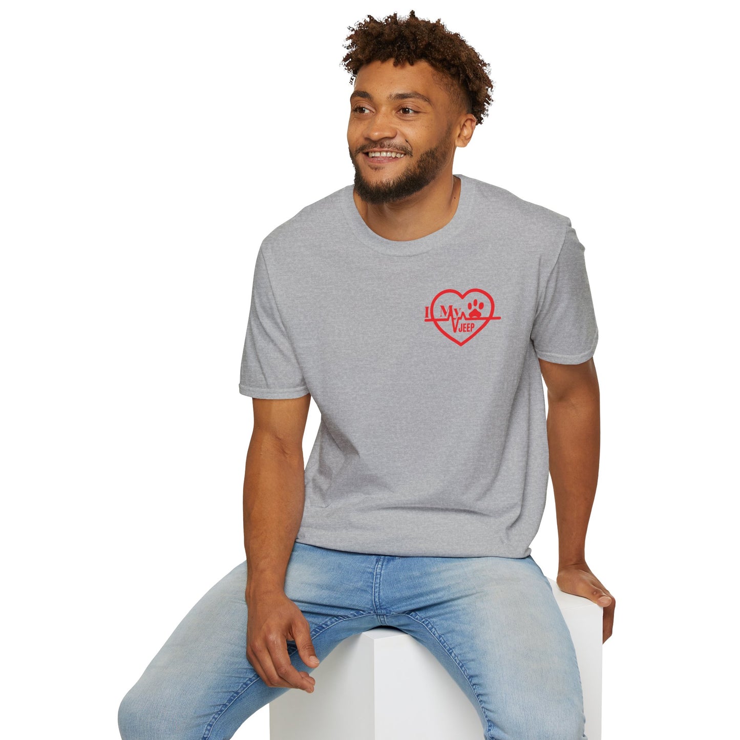 Jeep Heartbeat T-Shirt — Jeep Life Heart EKG Logo Tee