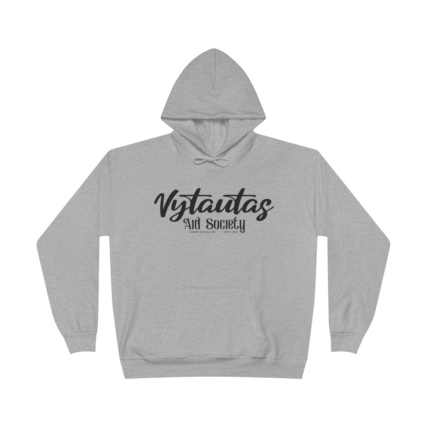 Vytautas Aid Society Hoodie — Simple Script Logo Pullover