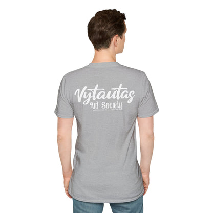 Vytautas Aid Society T-Shirt — Minimal Script Logo Tee
