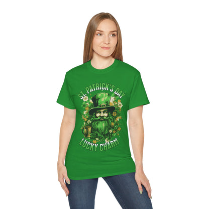 St. Patrick's Day Lucky Charm T-Shirt — Leprechaun Beer Mug Design