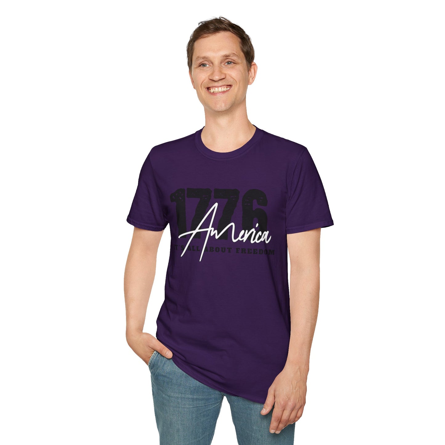 1776 America "It's All About Freedom" T-Shirt