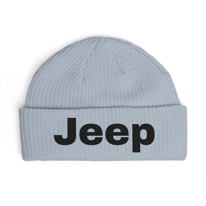 Jeep Cuff Beanie — Embroidered Logo Knit Hat for Jeep Fans