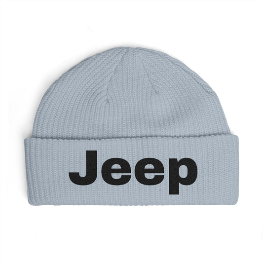 Jeep Cuff Beanie — Embroidered Logo Knit Hat for Jeep Fans