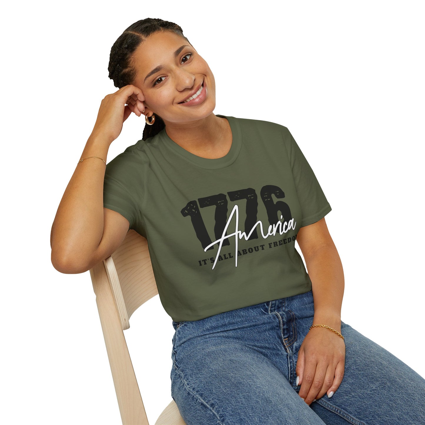 1776 America "It's All About Freedom" T-Shirt