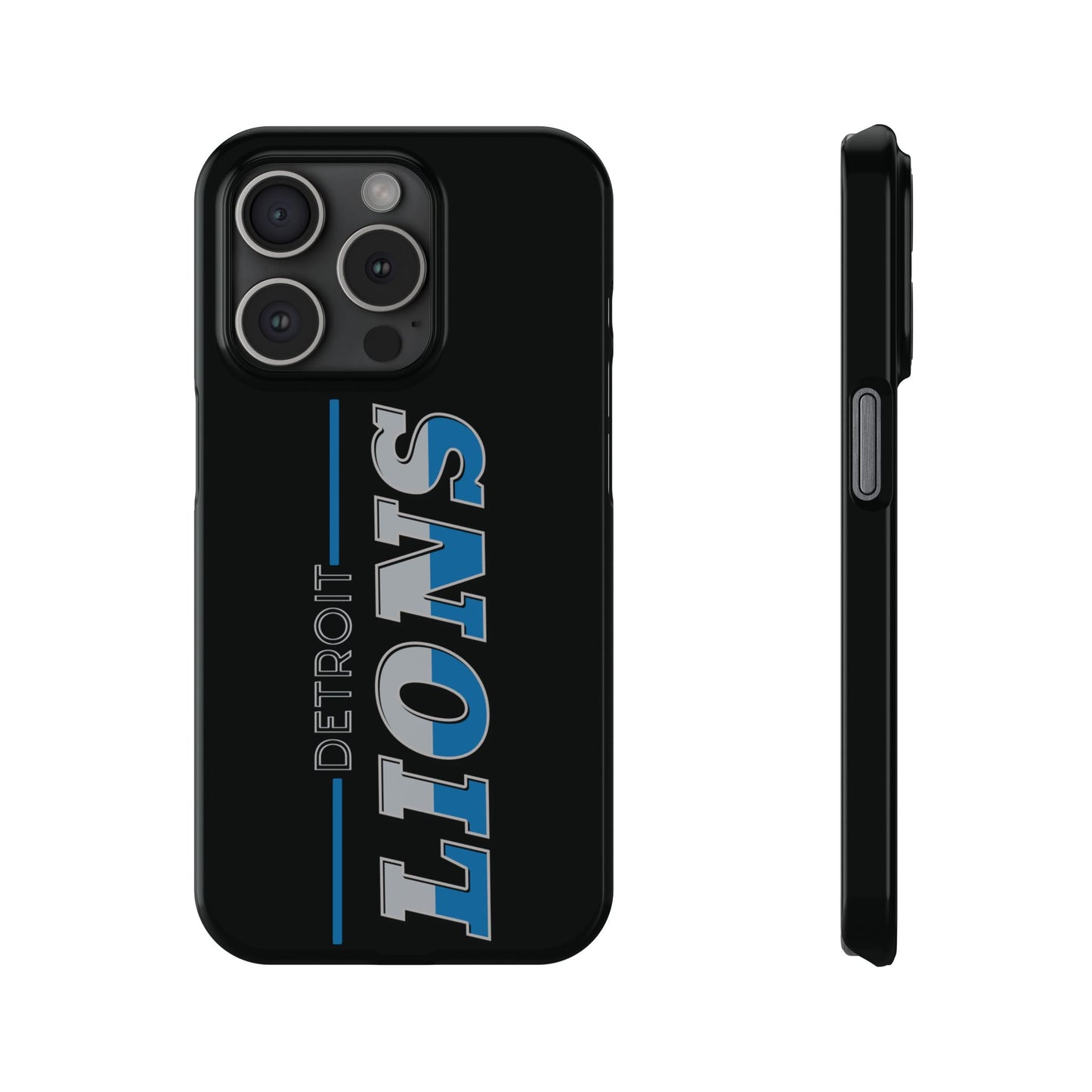 Detroit Lions Football Slim iPhone Cases for All Sizes, Sports Gift, NFL Phone Cover, Game Day Essential, Unique Team Merchandise - The Jolly Bobber 