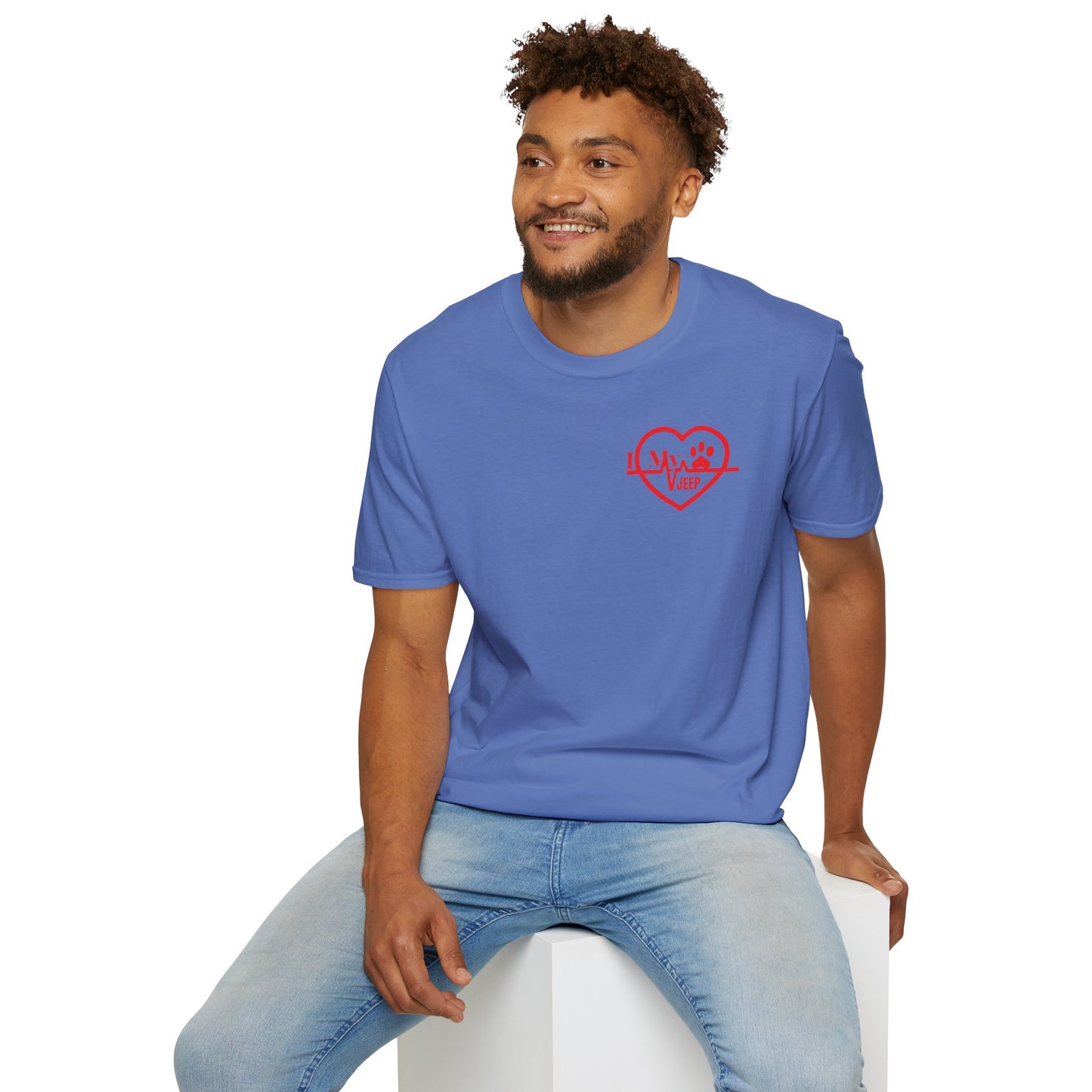 Jeep Heartbeat T-Shirt — Jeep Life Heart EKG Logo Tee