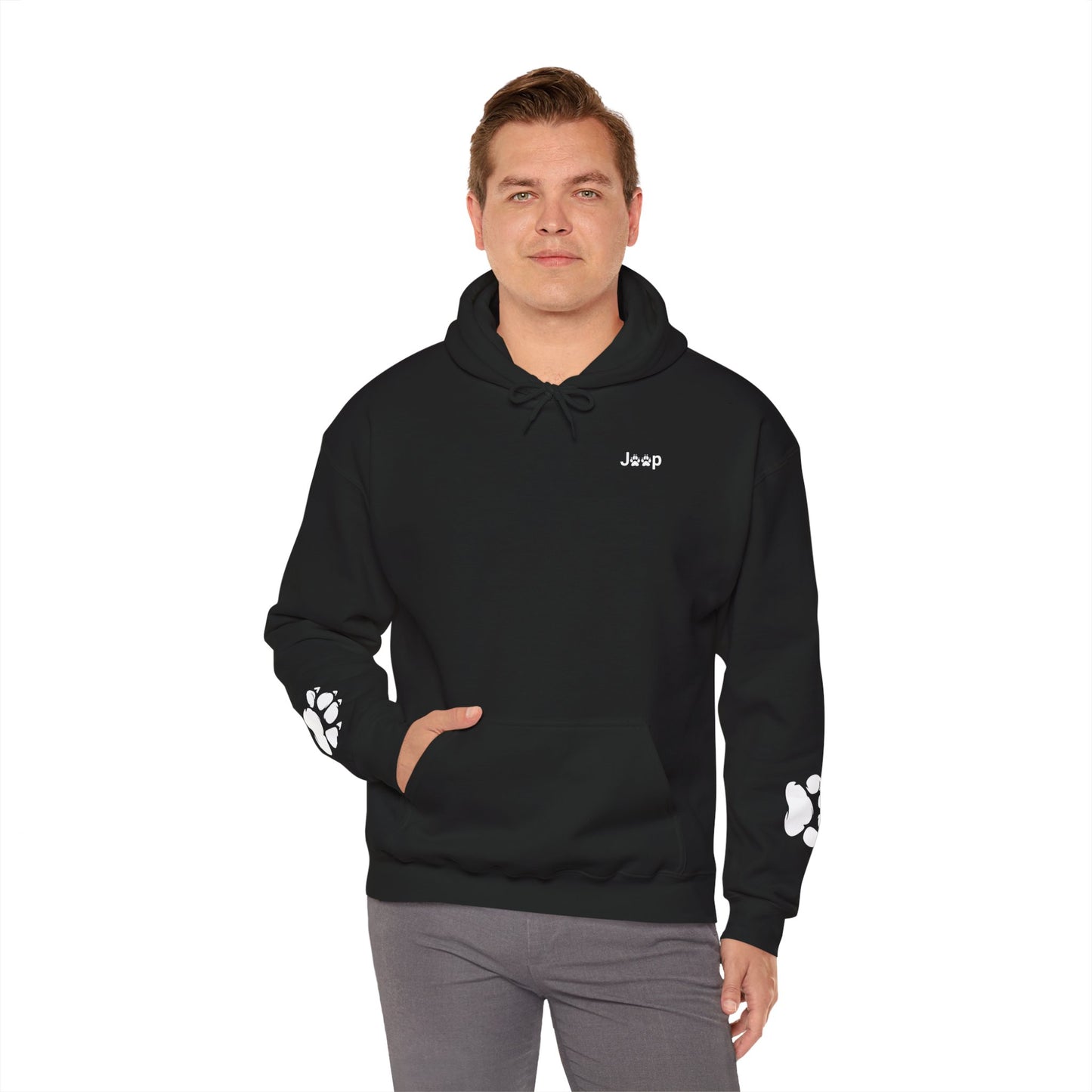 Jeep Paw Print Hoodie — Cute Paw Logo Pullover for Dog & Jeep Lovers