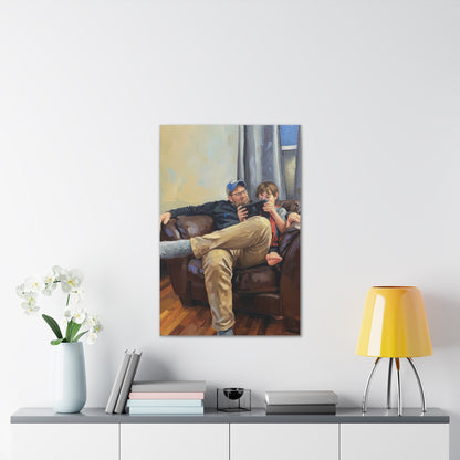 Custom Family Portrait Canvas Print — Stretched 0.75"