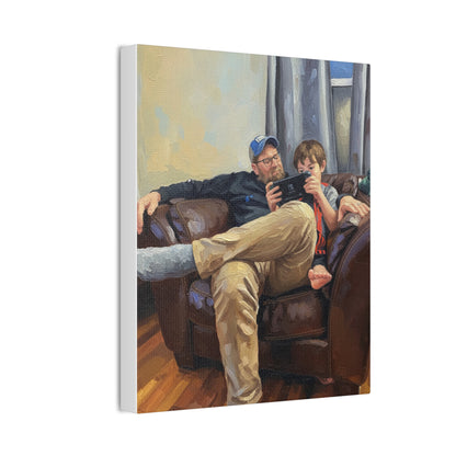 Custom Family Portrait Canvas Print — Stretched 0.75"
