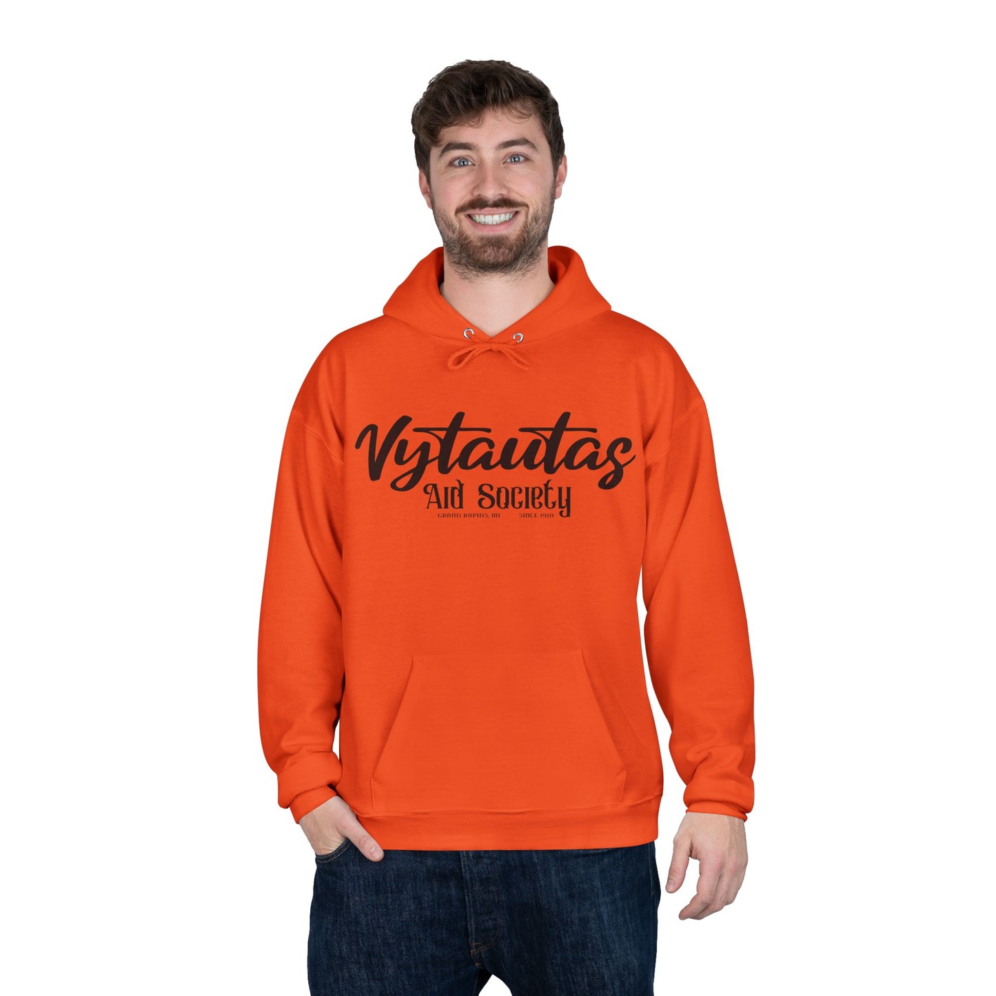 Vytautas Aid Society Hoodie — Simple Script Logo Pullover