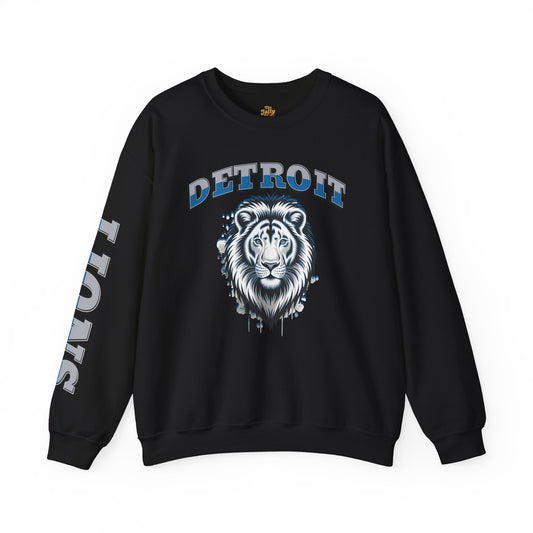 Detroit Lions Footbal Season Unisex Crewneck Sweatshirt, NFL Fan Apparel, Sports Team Hoodie, Game Day Outfit, Gift for Football Lovers - The Jolly Bobber 
