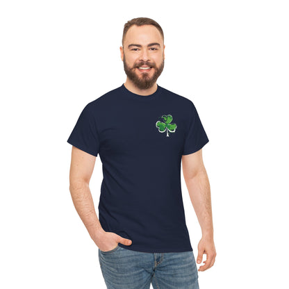 Shamrock Paint-Splash Tee — Green St. Patrick's Day Clover T-Shirt