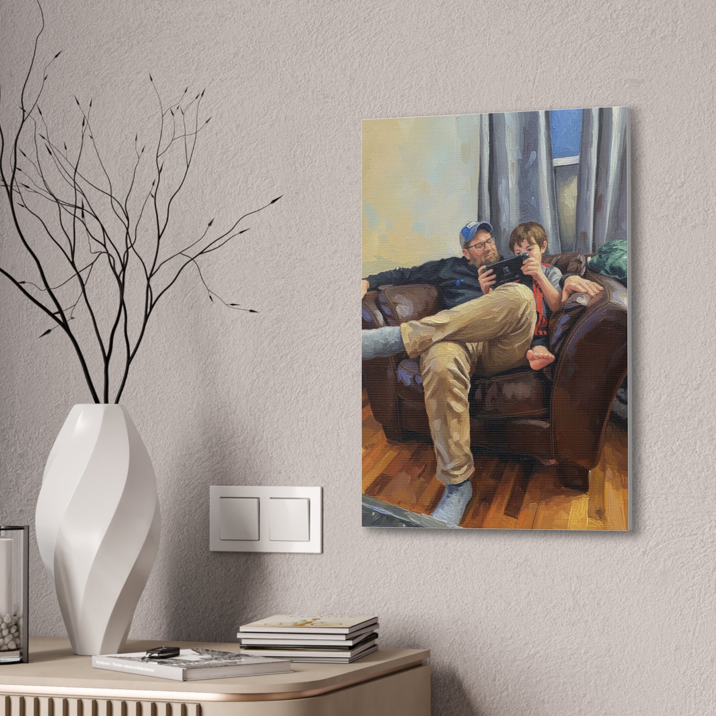 Custom Family Portrait Canvas Print — Stretched 0.75"