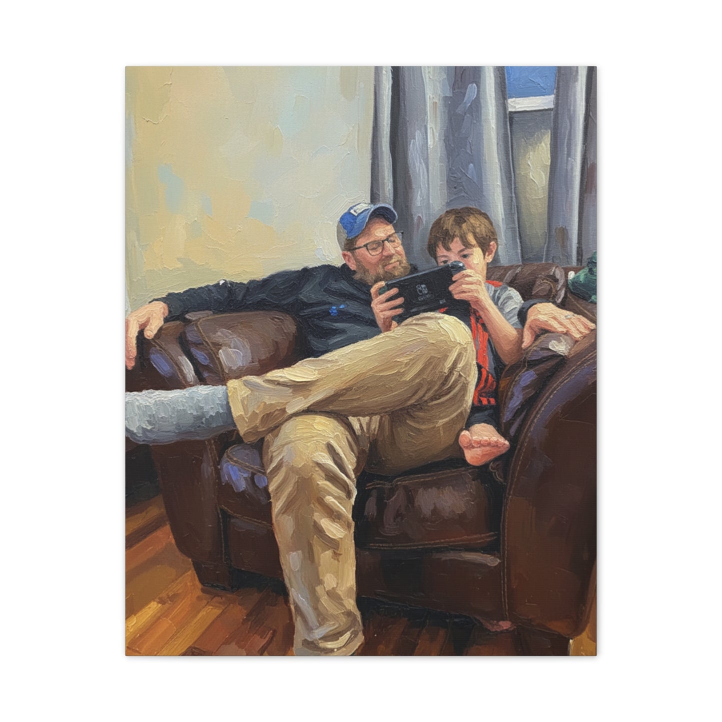 Custom Family Portrait Canvas Print — Stretched 0.75"
