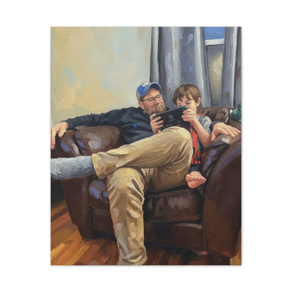 Custom Family Portrait Canvas Print — Stretched 0.75"