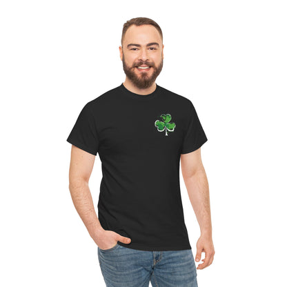 Shamrock Paint-Splash Tee — Green St. Patrick's Day Clover T-Shirt