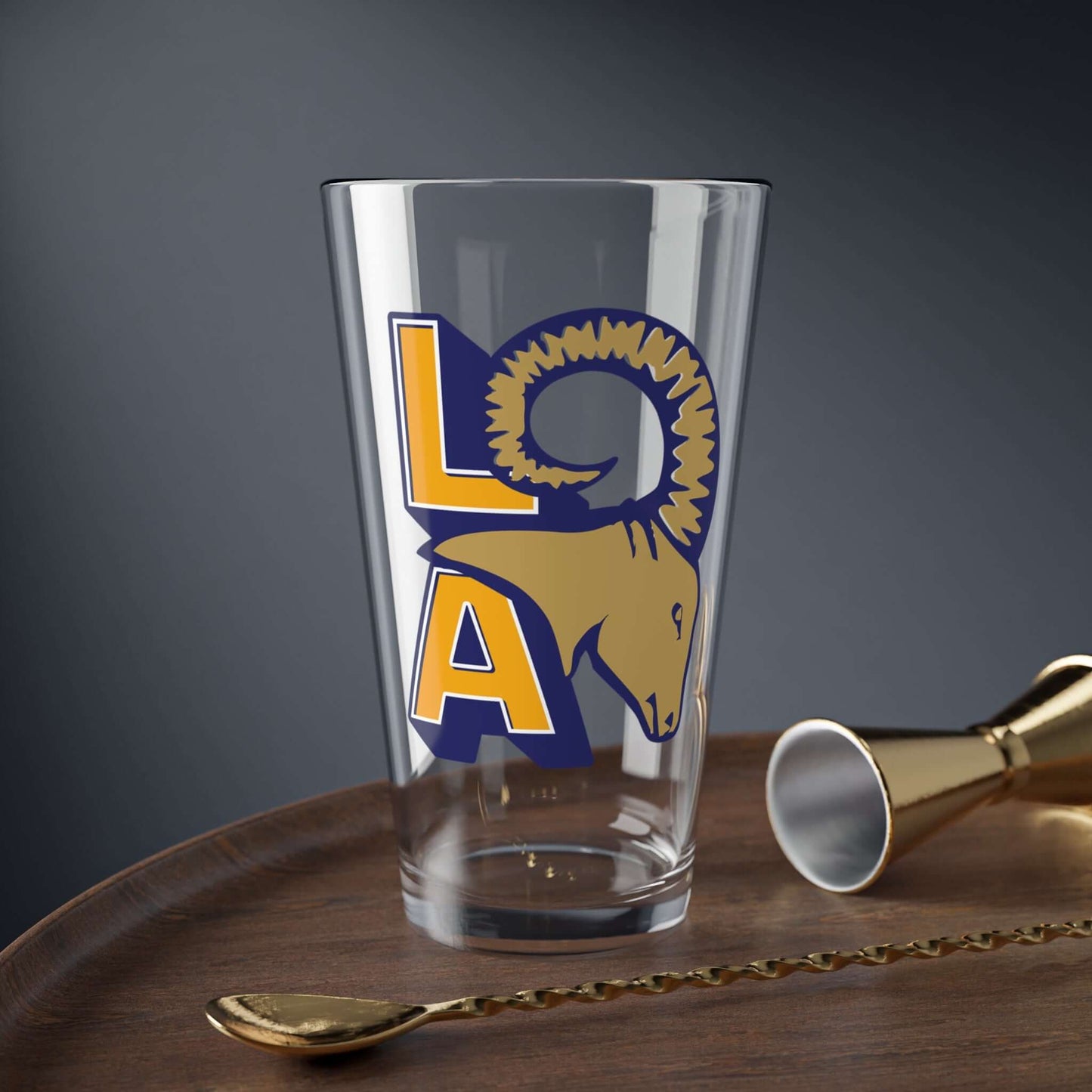  LA Rams Football 16oz Drinking Glass Perfect Gift for Fans