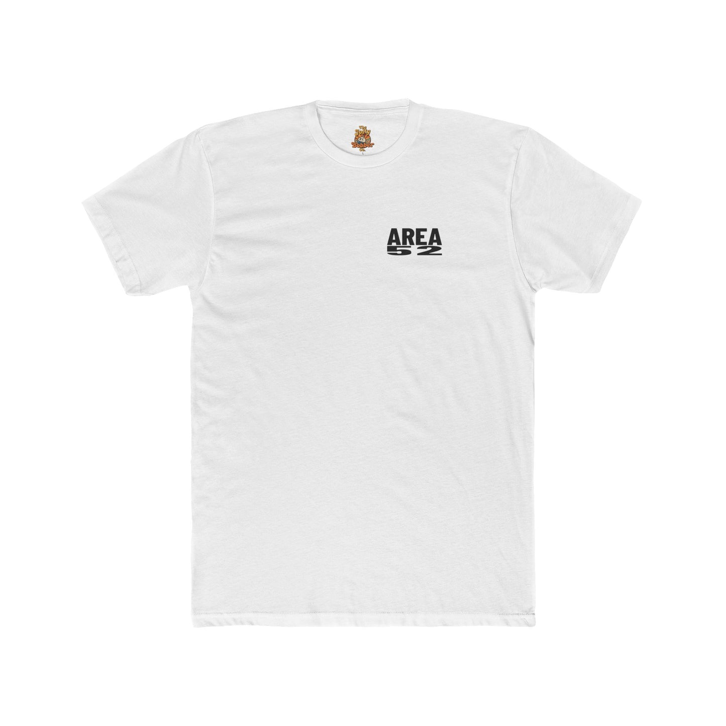 Area 52 Luther MI Stamp T-Shirt — "Work Hard Play Hard Stay Weird" Vintage Badge Tee