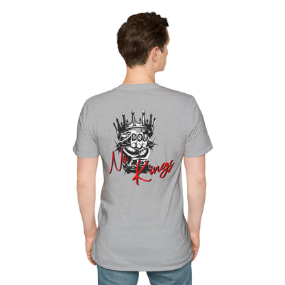 T-Shirt — 'No Kings' Skull Crown Graphic Tee