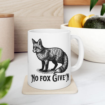 No Fox Ceramic Mug, (11oz, 15oz)