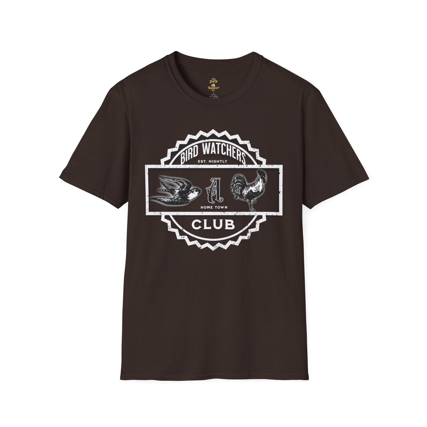 The Jolly Bobber Co. Bird Watching Club Adult Tee