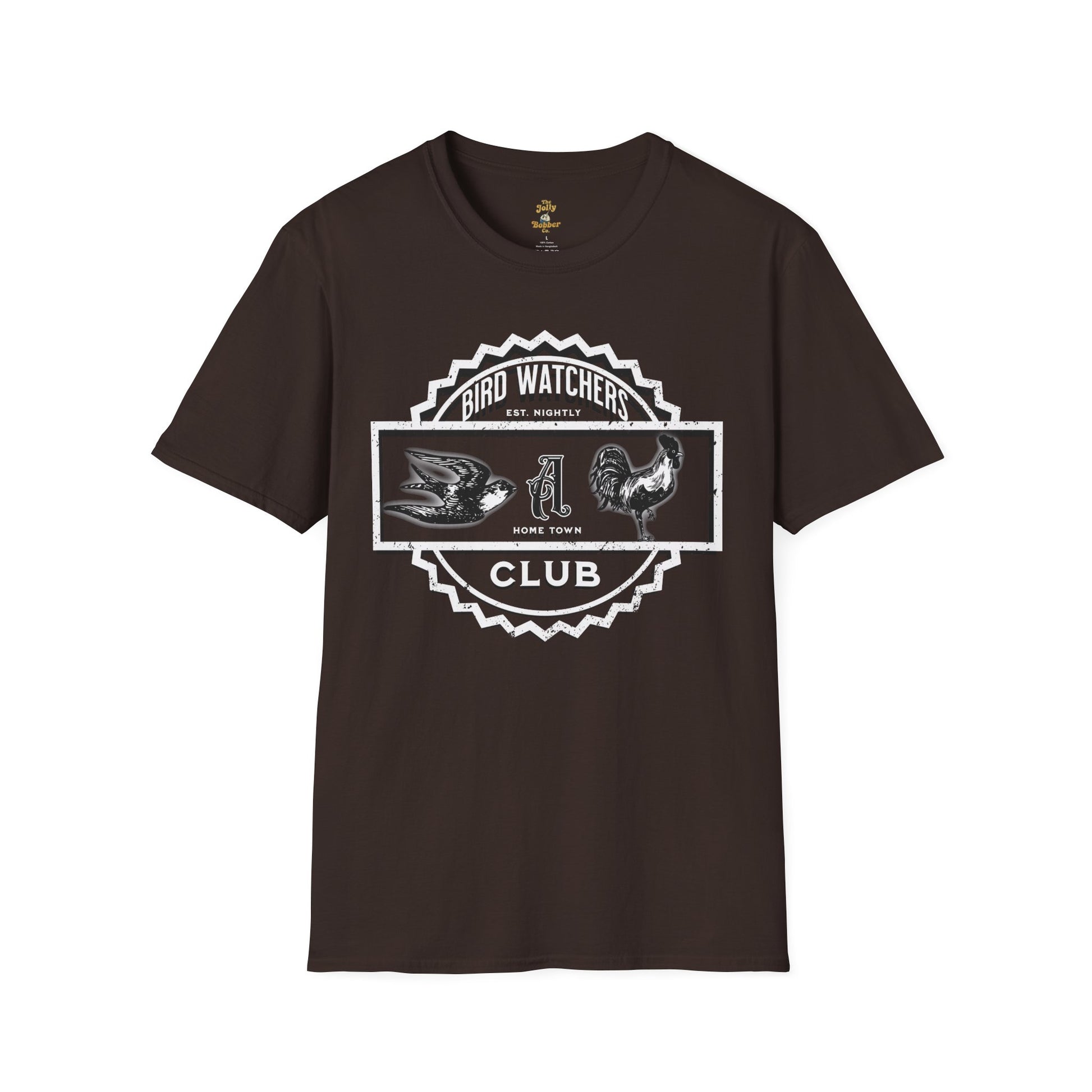 The Jolly Bobber Co. Bird Watching Club Adult Tee