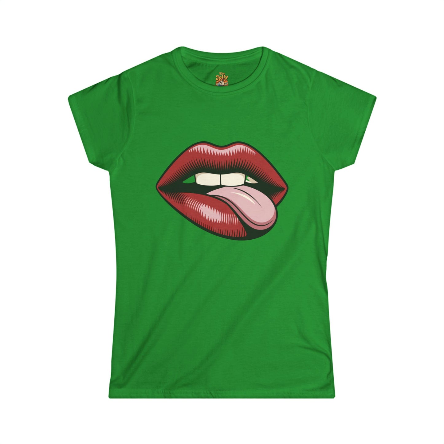 Lip Print Women's Tee - Fun Summer Style, Gift for Her, Party Outfit, Casual Wear, Trendy Apparel