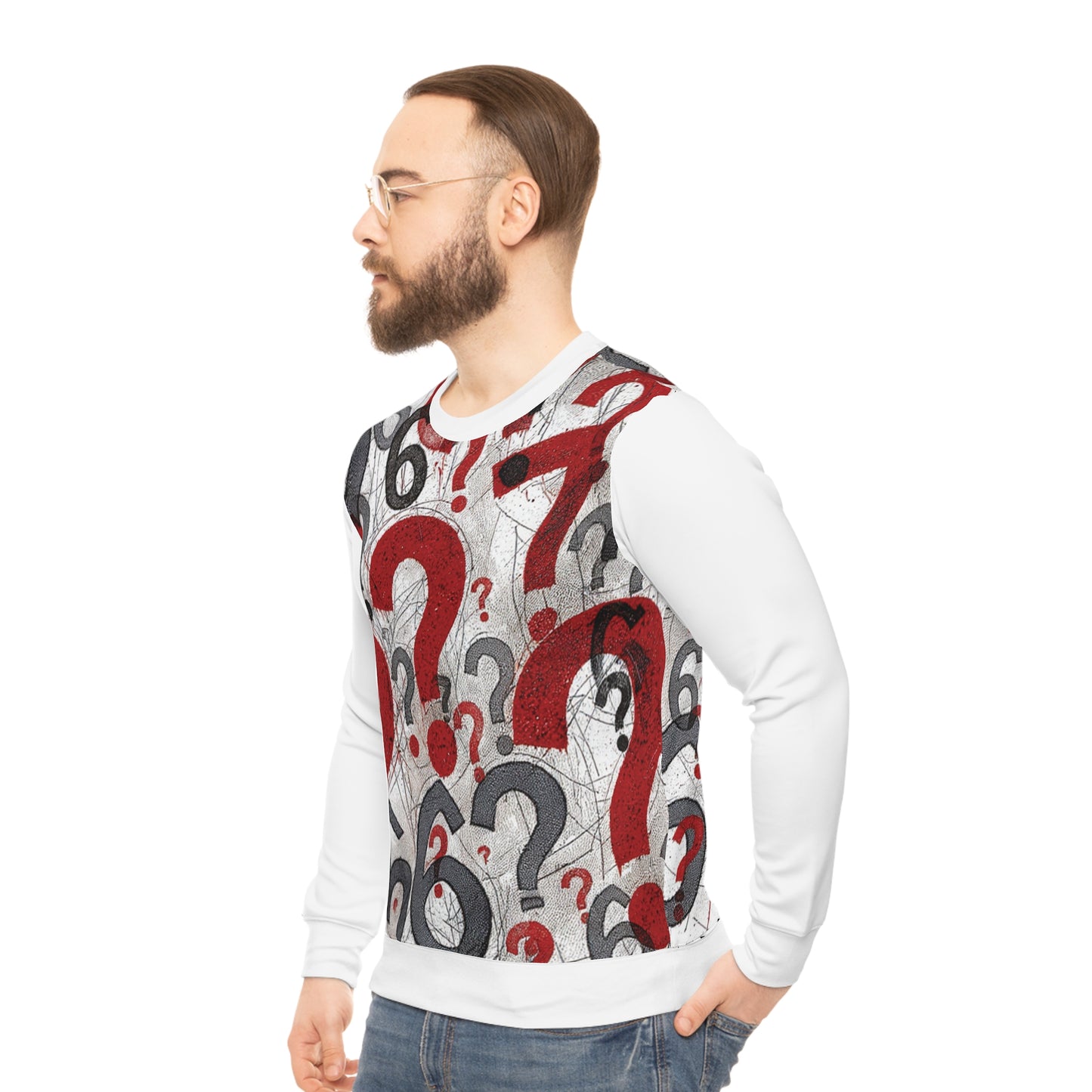 Confusing Numbers Lightweight Sweatshirt - Unique Graphic Sweater for Math Lovers