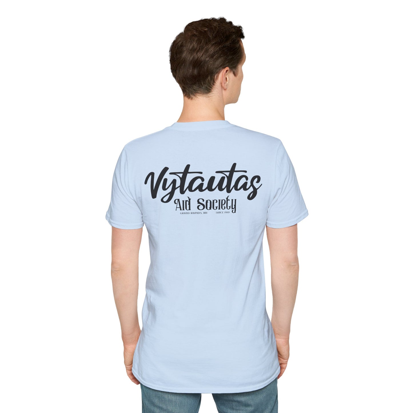 Vytautas Aid Society T-Shirt — Minimal Script Logo Tee