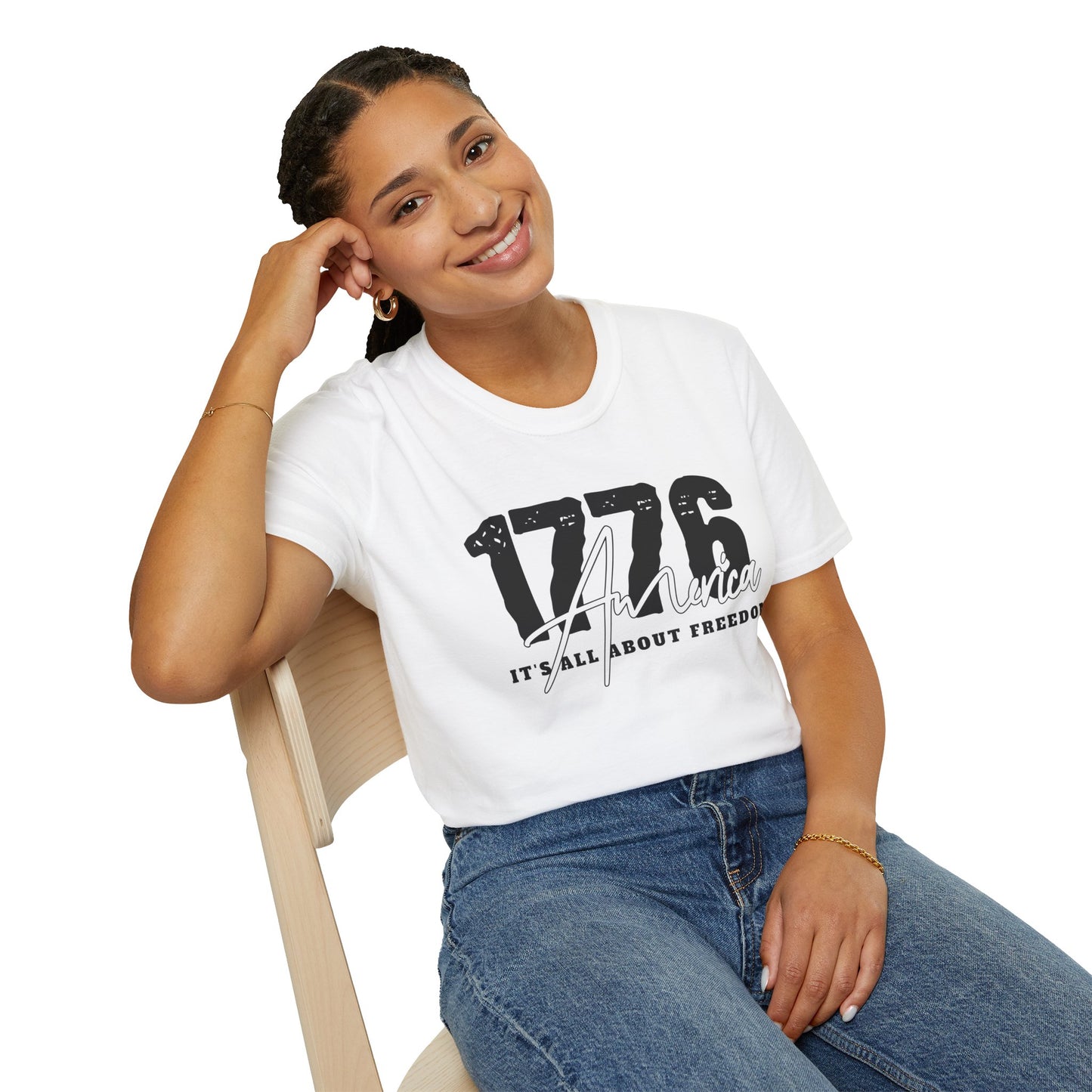 1776 America "It's All About Freedom" T-Shirt