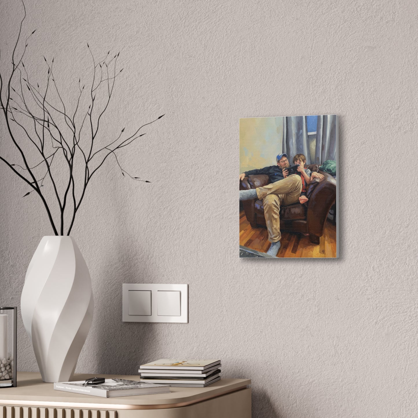 Custom Family Portrait Canvas Print — Stretched 0.75"