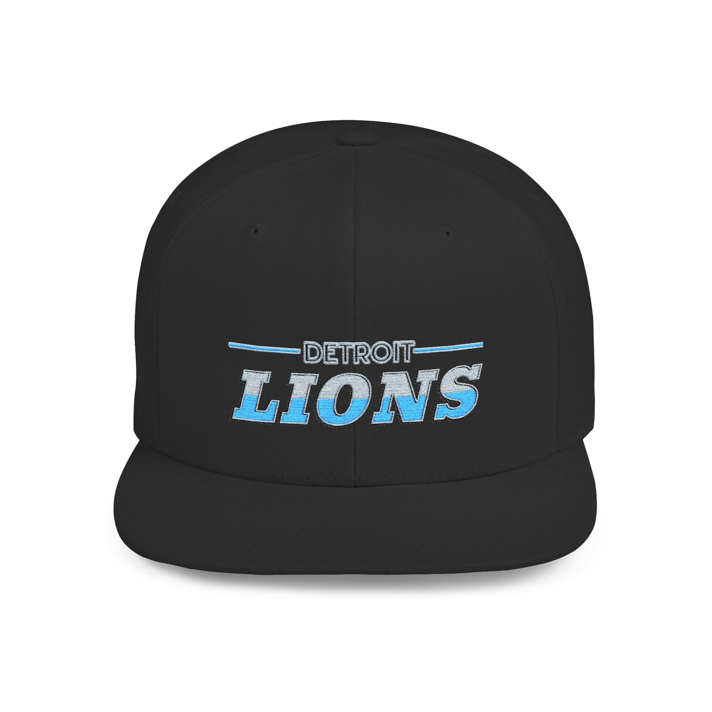 Detroit Lions Flat Bill Snapback Hat - Stylish Team Cap for Sports Fans, Perfect Gift for Game Day, Sports Events, and Tailgates