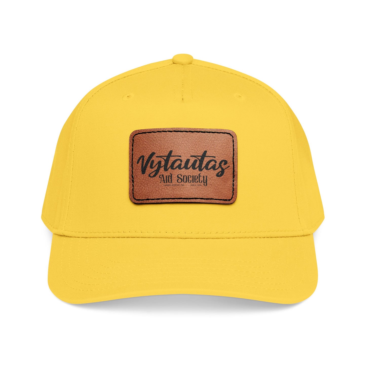 Leather Patch Baseball Cap — Vytautas Aid Society