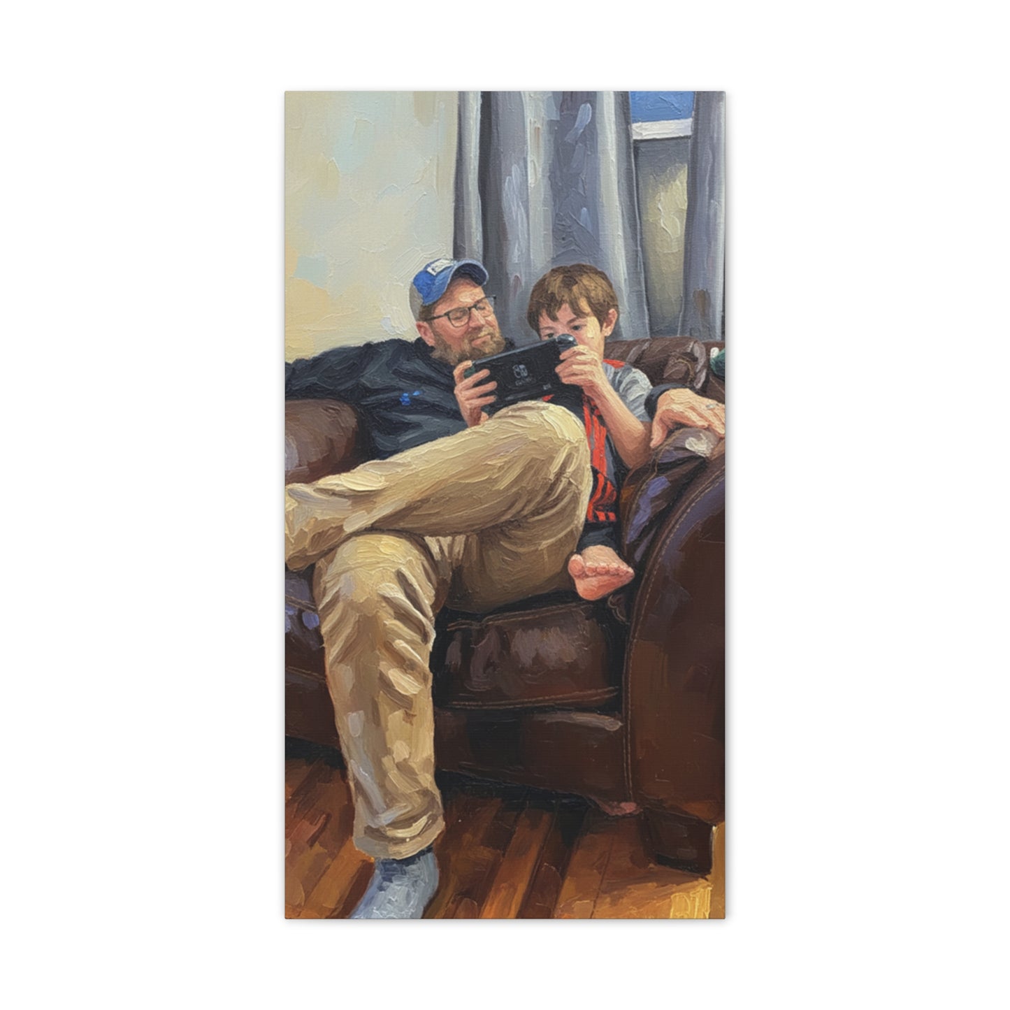 Custom Family Portrait Canvas Print — Stretched 0.75"