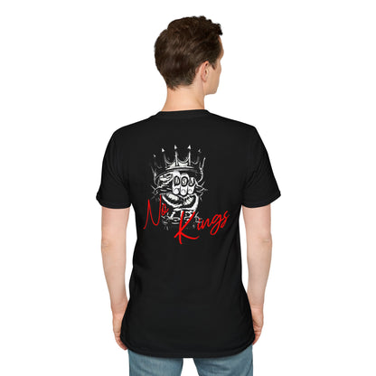T-Shirt — 'No Kings' Skull Crown Graphic Tee