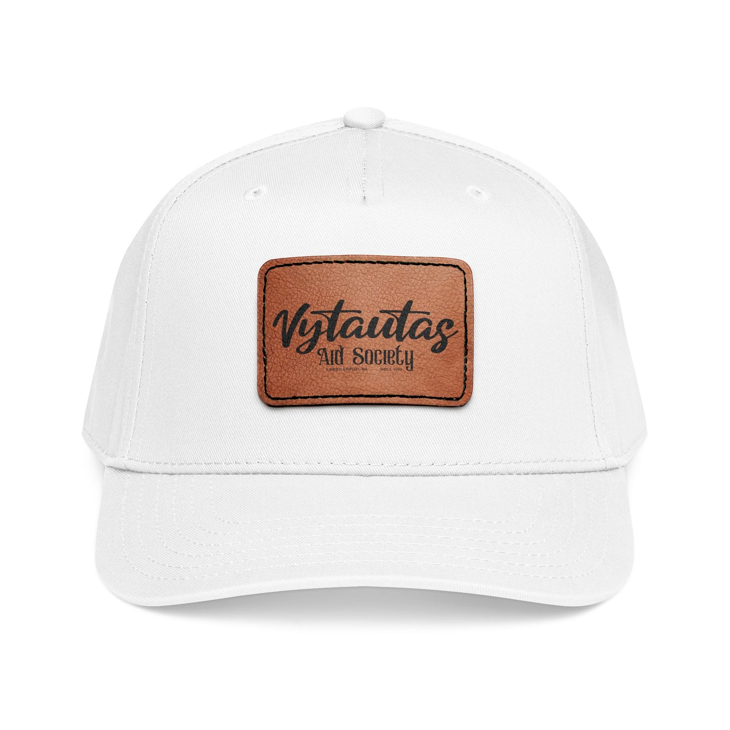 Leather Patch Baseball Cap — Vytautas Aid Society
